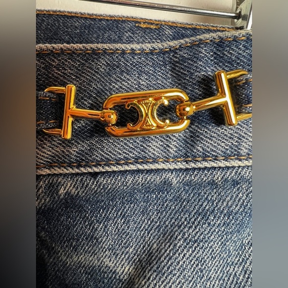 Celine Jane Flare Jeans Light Blue Wash 26 - Picture 7 of 11